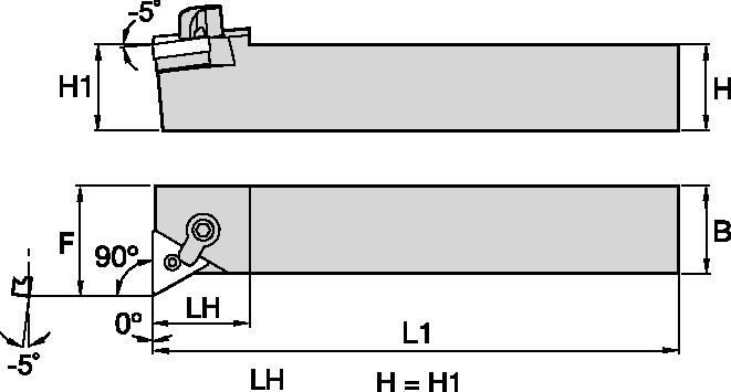 Kenloc™ MTFNRS164 Toolholder 1808512 - Kennametal