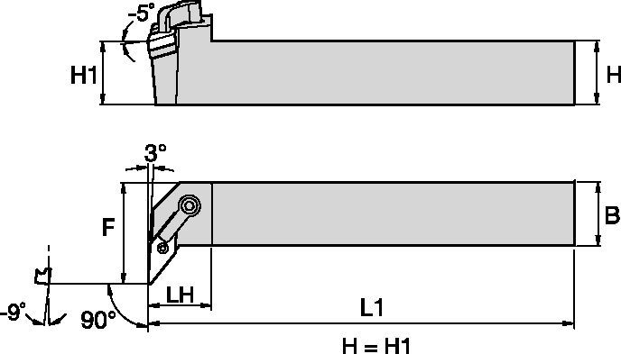 Kenloc™ MVUNL204D Toolholder 1808557 - Kennametal