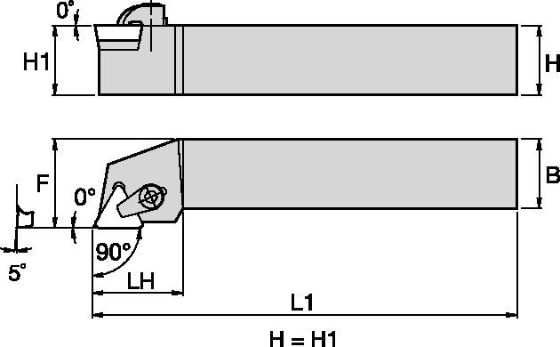 Kendex™ CTGPR163D Toolholder 1097039 - Kennametal