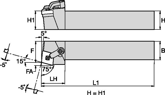 Kenloc™ MCRNL164D Toolholder 1096126 - Kennametal