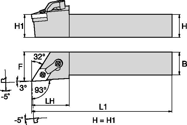 Kenloc™ MDJNL203D Toolholder 1096259 - Kennametal