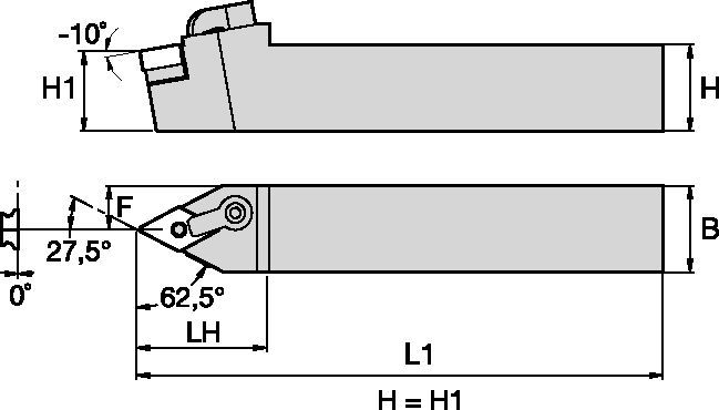 Kenloc™ MDPNN123B Toolholder 1096277 - Kennametal