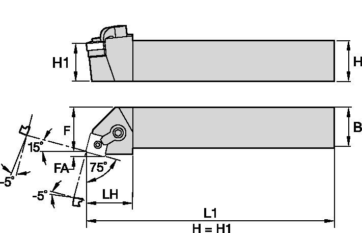 Kenloc™ MSRNR206D Toolholder 1096153 - Kennametal