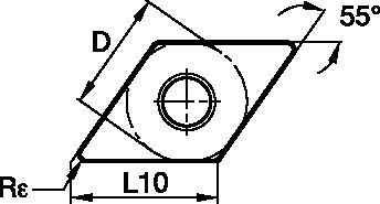 ISO-Hartmetall-Schneidkörper für die Drehbearbeitung • Negative Geometrie für die mittlere Bearbeitung,