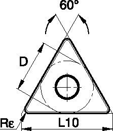 ISO-Hartmetall-Schneidkörper • Positive Geometrie für die Schruppbearbeitung