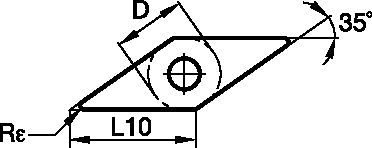 Kenloc™ VNMG ISO/ANSI Turning Insert 1159658 - Kennametal