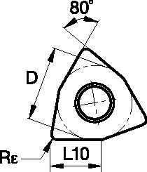 ISO Turning Carbide Insert • Finishing Negative Geometry