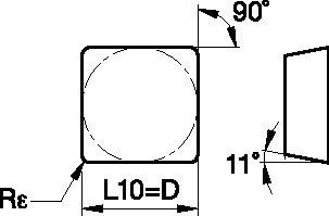 Kendex™ Positive Inserts - ISO Carbide Inserts - 1162625 - Kennametal