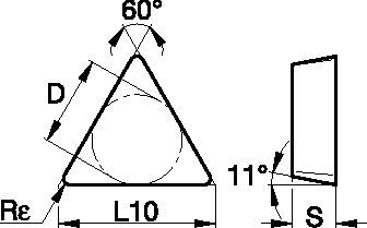 Kendex™ TPGN ISO/ANSI Turning Insert 6770892 - Kennametal