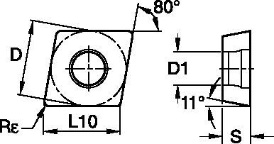 Victory™ CPMT09T308FP Insert 4170019 - Widia