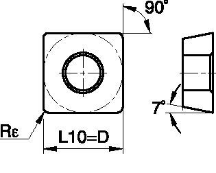 Screw-On SCMT ISO/ANSI Turning Insert 1527051 - Kennametal