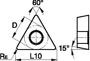 Screw-On TDHH07S102 Insert 2828398 - Widia