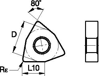 ISO Turning Carbide Insert • Medium Versatile Geometry