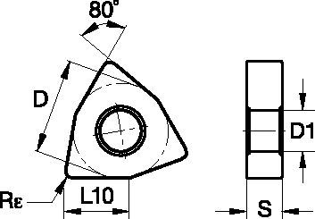Negative Inserts • WNMG-AP