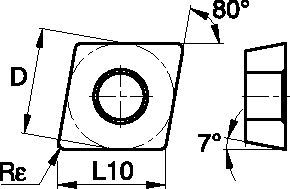 ISO Turning Carbide Insert • Medium Finishing Geometry