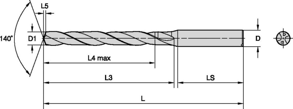 具有内冷功能的 TOP DRILL S™ • 不锈钢