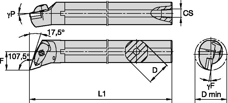 Steel Shank with Through Coolant