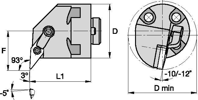 Kenloc™ H32MVUNR16 Boring Head 3612211 - Kennametal