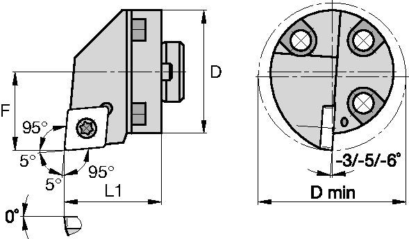 Screw-On H32SCLCR09 Boring Head 1772253 - Kennametal