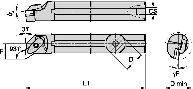 D-Style A50UDDUNL15KC06 Boring Bar 5696218 - Widia