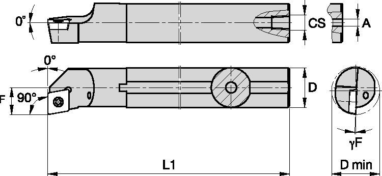 Steel Shank with Through Coolant