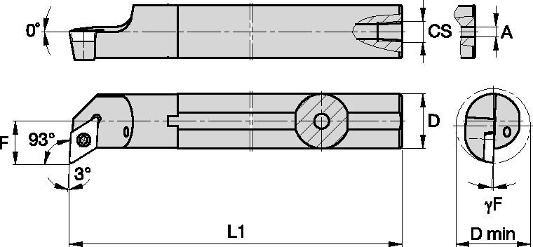 Steel Shank with Through Coolant