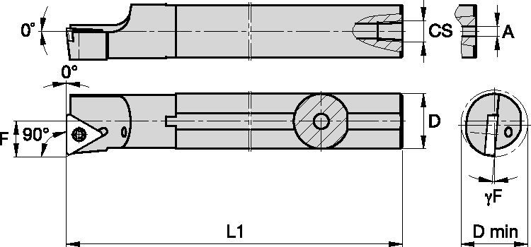 Steel Shank with Through Coolant