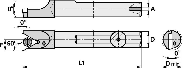 Screw-On E05MSTFDR128 Boring Bar 1270971 - Kennametal