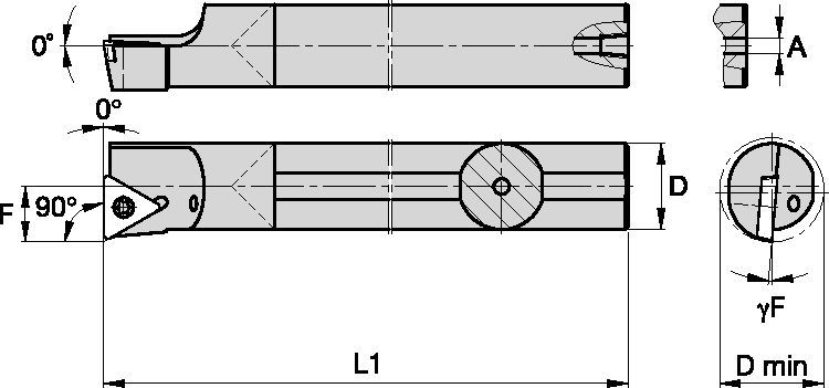 Carbide Shank with Through Coolant