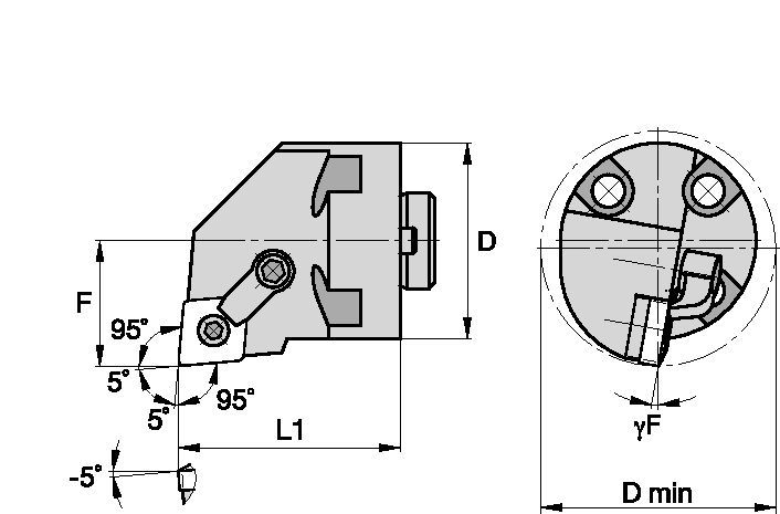 Kenloc™ H20MCLNR4 Boring Head 1095325 - Kennametal