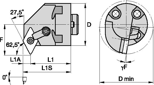 Kenloc™ H24MDPNR4 Boring Head 1095383 - Kennametal