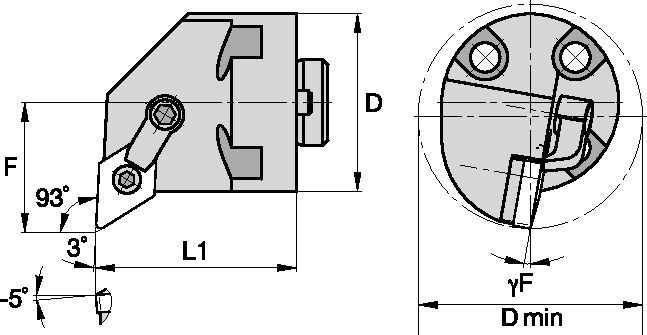 Kenloc™ H32MDUNR4 Boring Head 1095480 - Kennametal