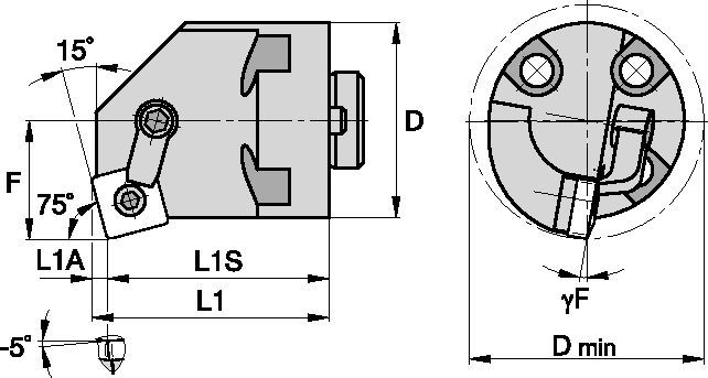 Kenloc™ H40MSKNL6 Boring Head 1095560 - Kennametal