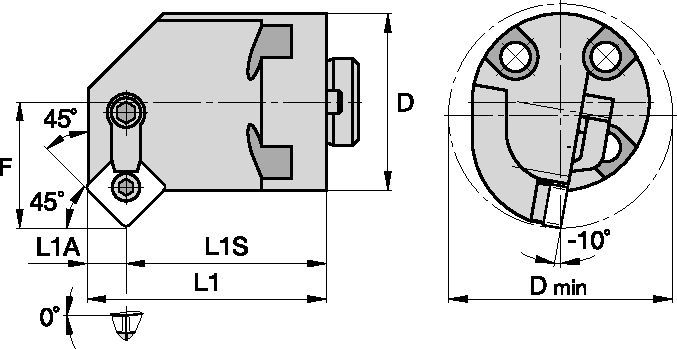 Kenloc™ H40MSSNR6 Boring Head 1095531 - Kennametal