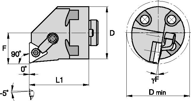 Kenloc™ H32MTFNR4 Boring Head 1095514 - Kennametal