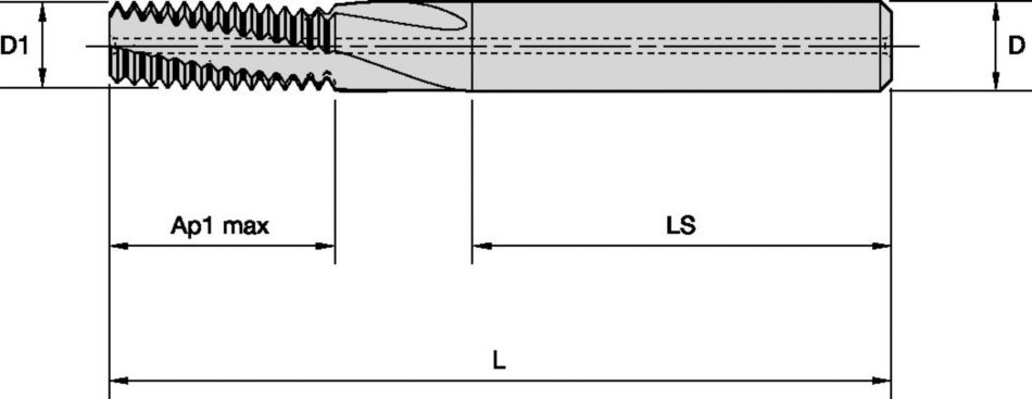 TM711 • Metric and Metric Fine • Through Coolant