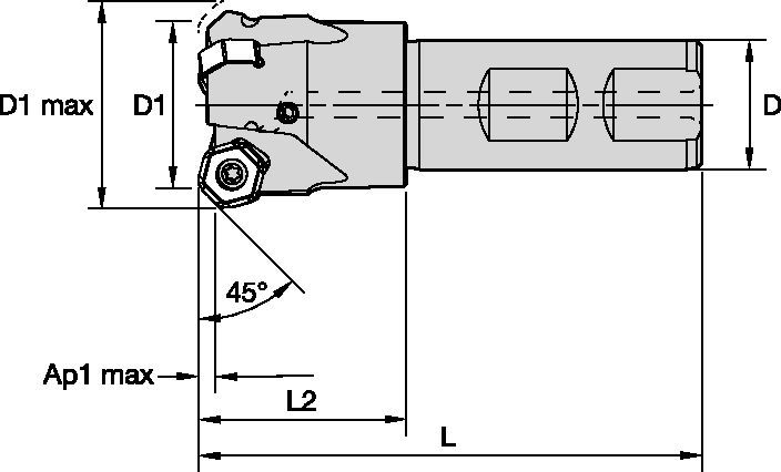 Planfräser für verschiedene Werkstoffe