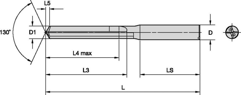 Сверла TOP DRILL G™ • Цветные металлы • 5 x D