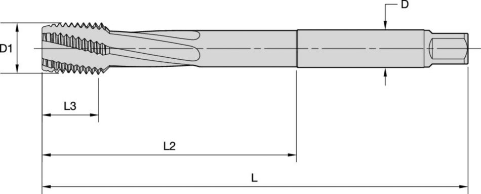 Beyond™ Spiral-Flute HSS-E-PM Taps • Blind Holes