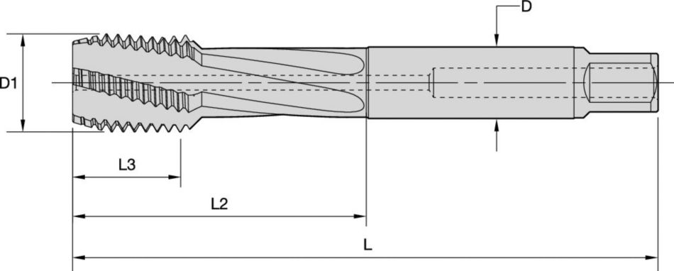 Beyond™ Spiral-Flute HSS-E-PM Taps • Blind Holes