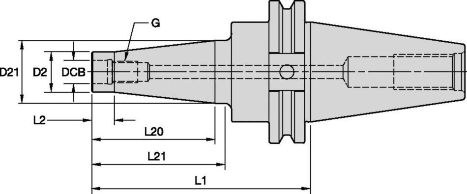 ST-CV Form B/AD • Screw-On Adapters • Modular Milling Cutters