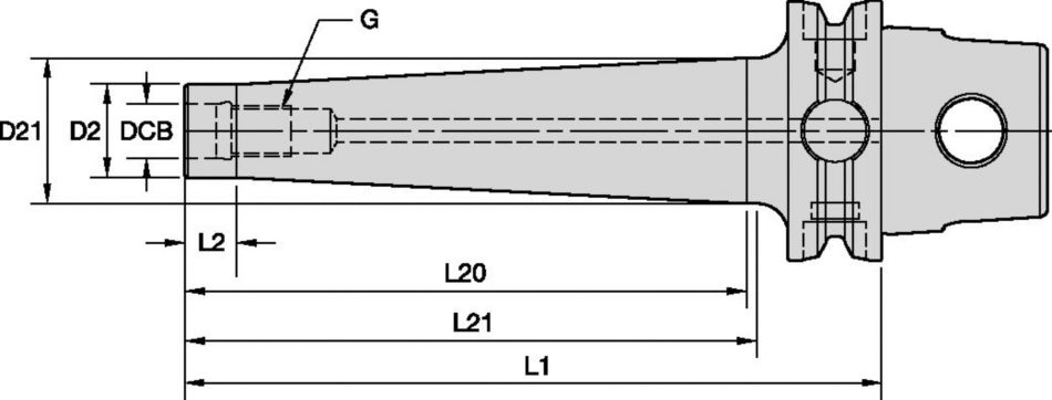 Screw-On Adapters for Modular Milling Cutters