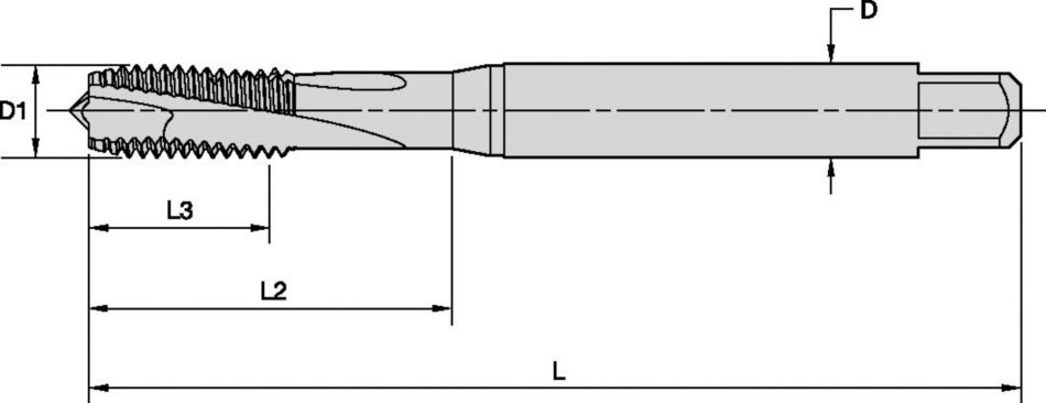 Victory™ HSS-E-PM Gewindebohrer mit spiralförmiger Spannut • Sacklochbohrungen