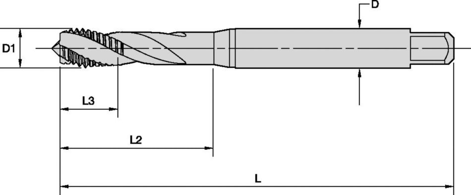 Victory™ HSS-E-PM Gewindebohrer mit spiralförmiger Spannut • Sacklochbohrungen