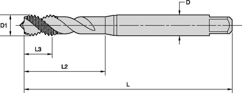 Victory™ HSS-E-PM Gewindebohrer mit spiralförmiger Spannut • Sacklochbohrungen