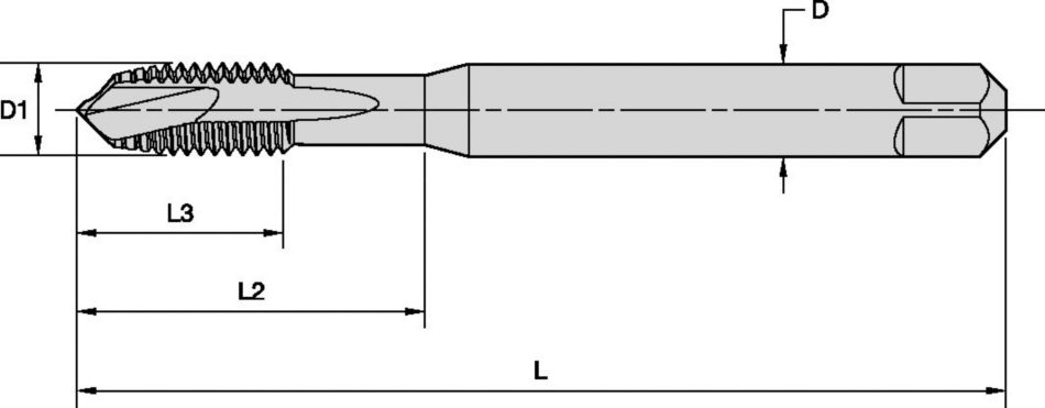 Beyond™ Spiral-Point Plug HSS-E-PM Taps • Through Holes