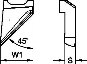 SEFAS Chamfering Inserts • R021 • 41°/45°