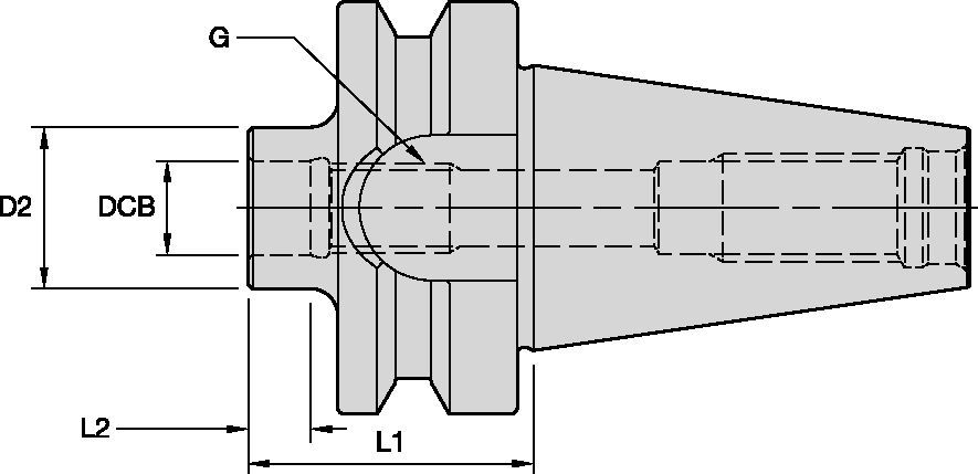 Screw-On Adapters for Modular Milling Cutters