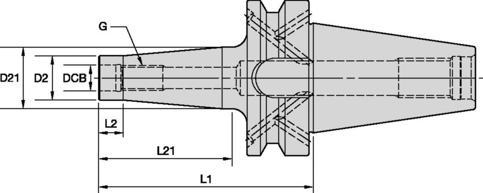 Utensili con codolo BT40