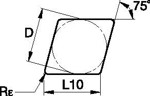 Kendex™ ENGX ISO/ANSI Turning Insert 1616355 - Kennametal